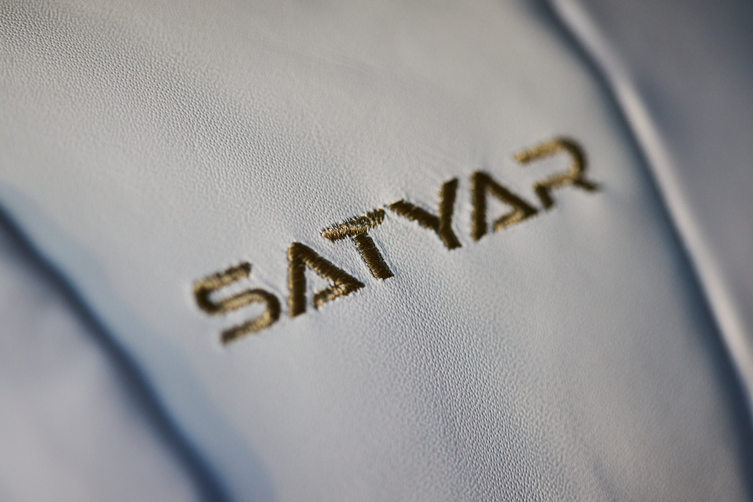 SATYAR embroidery in the leather